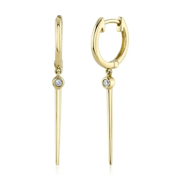 BAILEY 0.04CT DIAMOND BEZEL EARRING Cellini Design Jewelers Orange, CT