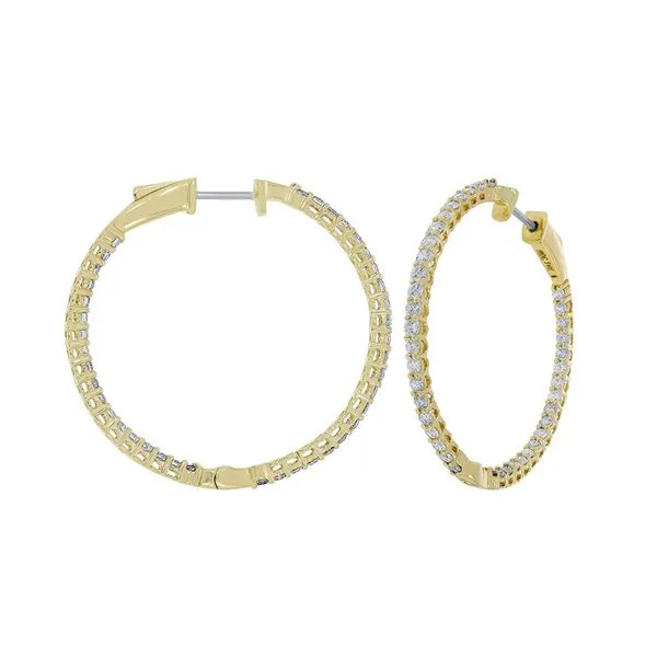 LARGE IN & OUT HOOPS Cellini Design Jewelers Orange, CT