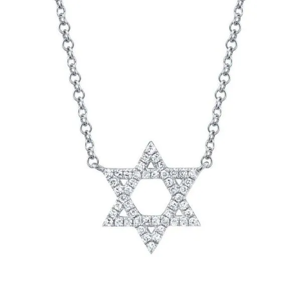 DIAMOND STAR OF DAVID NECKLACE Cellini Design Jewelers Orange, CT