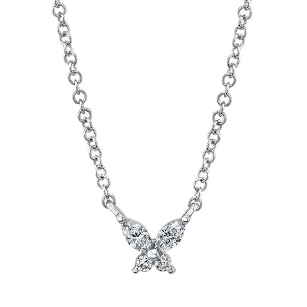 DIAMOND BUTTERFLY NECKLACE Cellini Design Jewelers Orange, CT