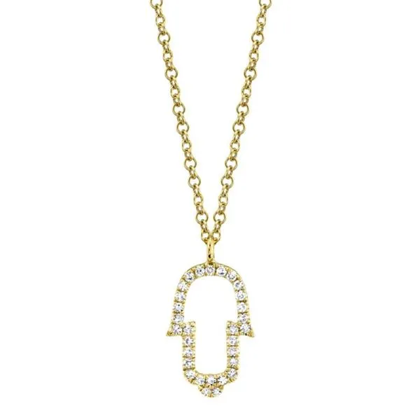 DIAMOND HAMSA NECKLACE similar item image