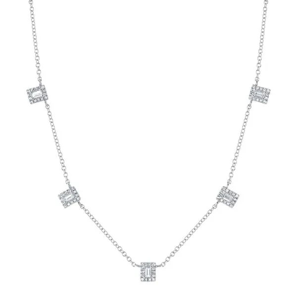 KATE DIAMOND BAGUETTE NECKLACE Cellini Design Jewelers Orange, CT