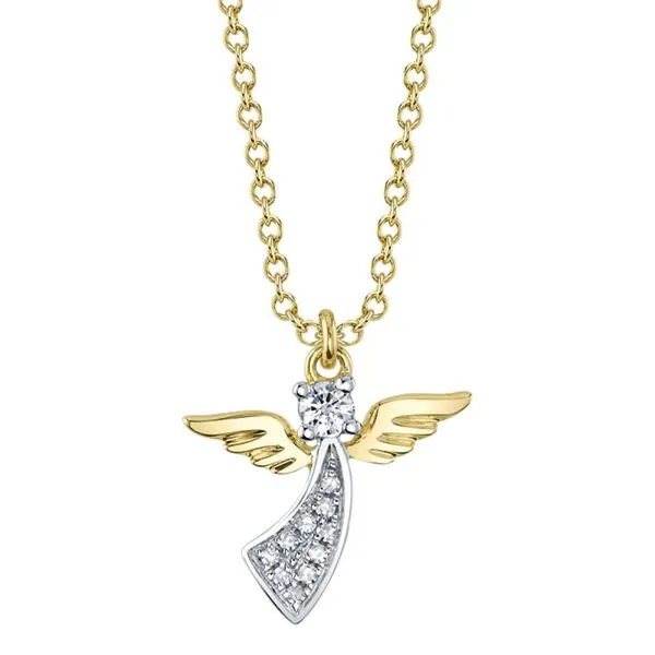 KATE DIAMOND ANGEL NECKLACE Cellini Design Jewelers Orange, CT