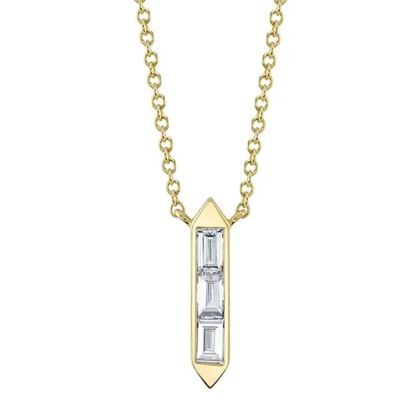 BAILEY COLLECTION DAIMOND BAGUETTE NECKLACE Cellini Design Jewelers Orange, CT