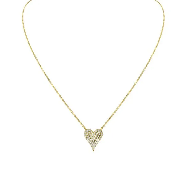 Heart Diamond Necklace Cellini Design Jewelers Orange, CT