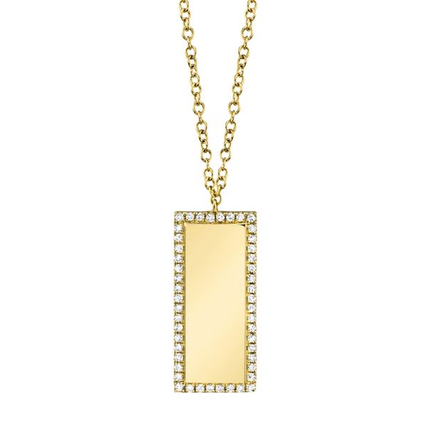 DIAMOND BAR ID NECKLACE Cellini Design Jewelers Orange, CT