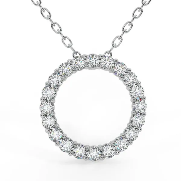 1/4 CTW DIAMOND CIRCLE PENDANT Cellini Design Jewelers Orange, CT