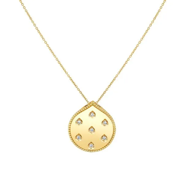 Shell Héritage Shell Spaced Diamond Pendant Cellini Design Jewelers Orange, CT