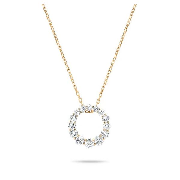 Circle Natural Diamond Necklace Cellini Design Jewelers Orange, CT