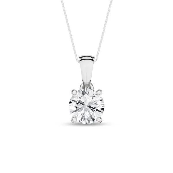 Solitaire Pendant (Round) Cellini Design Jewelers Orange, CT