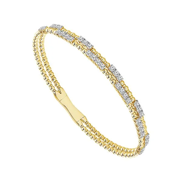 DOUBLE DIAMOND FLEXI BANGLE Cellini Design Jewelers Orange, CT