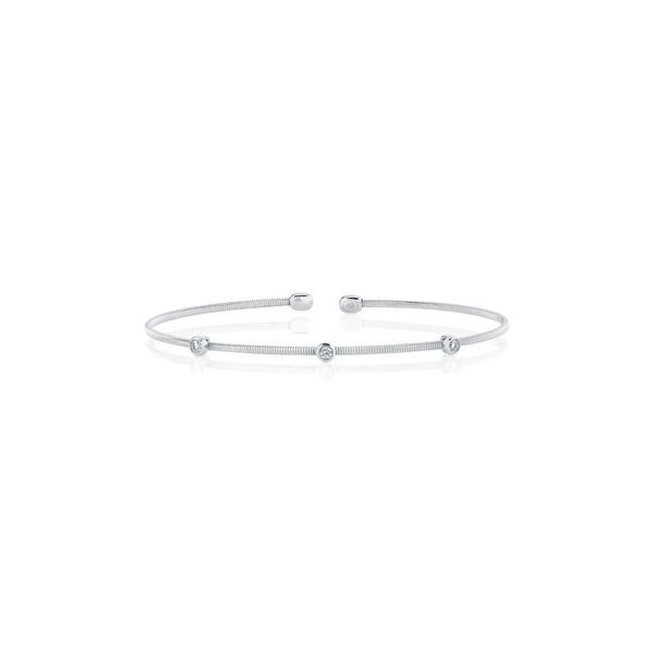 3 Diamond Bezel Bracelet Cellini Design Jewelers Orange, CT