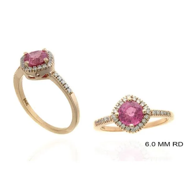 PINK SAPPHIRE & DIAMOND RING Cellini Design Jewelers Orange, CT