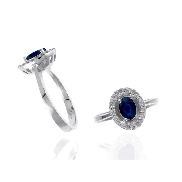SAPPHIRE & DIAMOND RING Cellini Design Jewelers Orange, CT