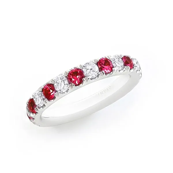 ALTERNATING HT RUBY AND DIAMOND BAND Cellini Design Jewelers Orange, CT
