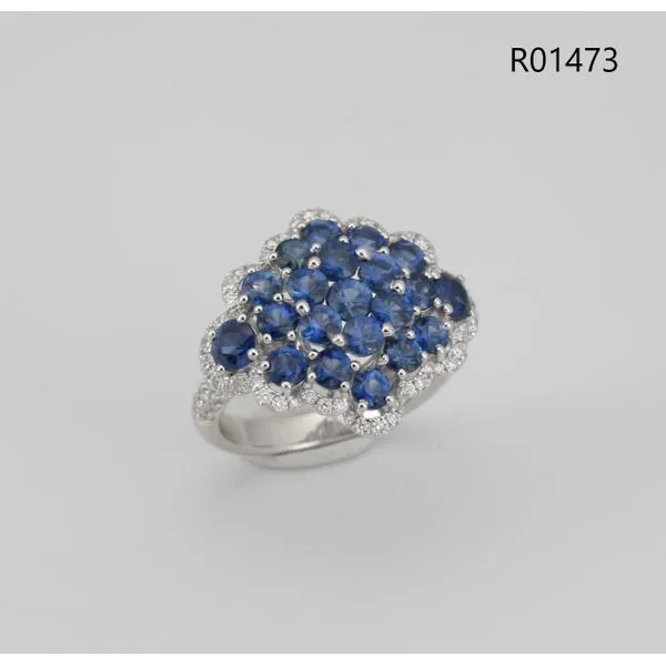 SAPPHIRE AND DIAMOND RING Cellini Design Jewelers Orange, CT
