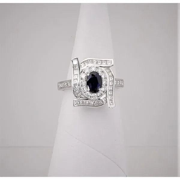 SAPPHIRE AND DIAMOND RING Cellini Design Jewelers Orange, CT