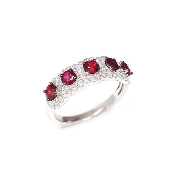 RUBY AND DIAMOND BAND Cellini Design Jewelers Orange, CT
