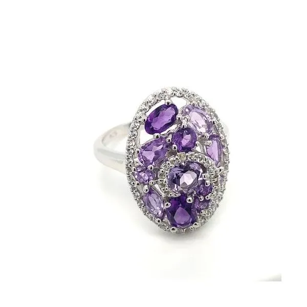 Amalfi Amethyst Silver Ring Cellini Design Jewelers Orange, CT