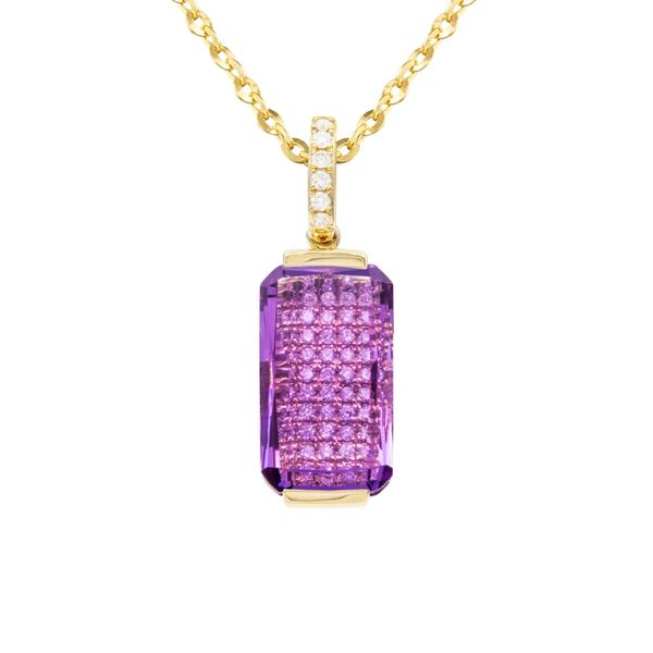 Amethyst/Diamond Necklace Cellini Design Jewelers Orange, CT