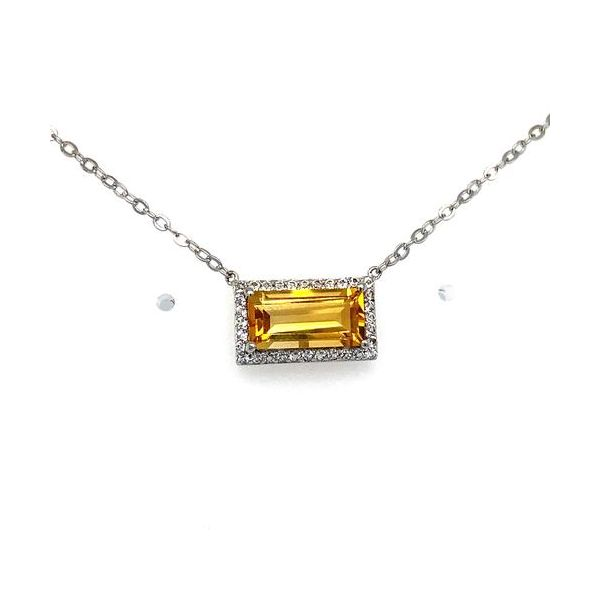 Pear Shape Yellow Sapphire Pendant, Pukhraj Necklace - Shraddha Shree Gems