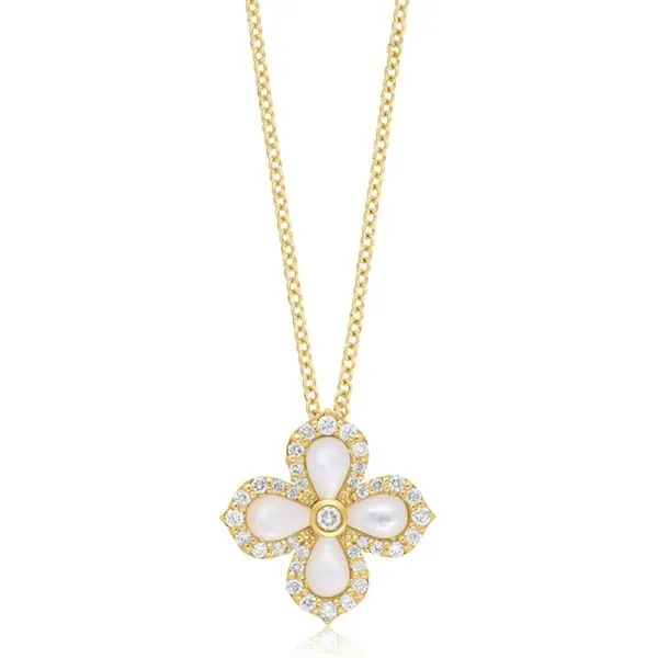 MOP FLOWER PENDANT Cellini Design Jewelers Orange, CT
