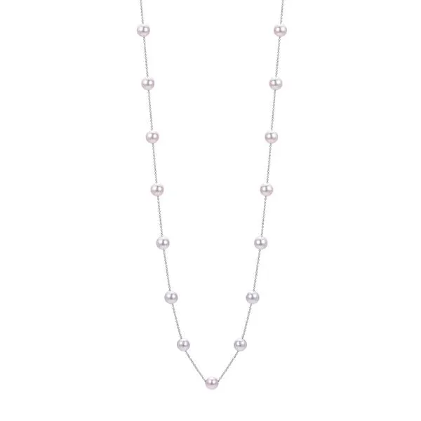 PEARL STATION NECKLACE Cellini Design Jewelers Orange, CT