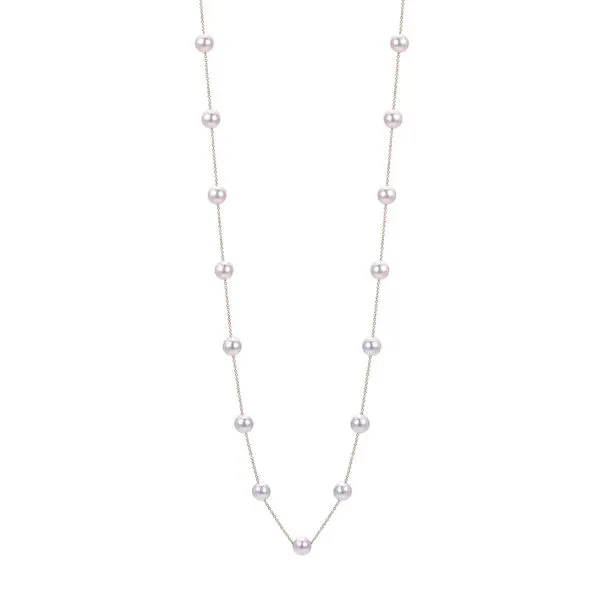 14KT Yellow Gold Akoya Pearl Necklace Cellini Design Jewelers Orange, CT
