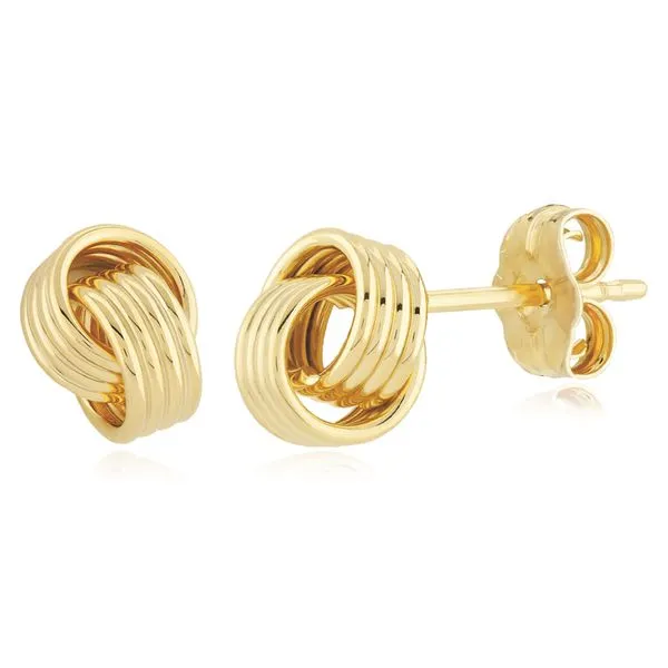 INTERLOCKING COILS STUDS Cellini Design Jewelers Orange, CT