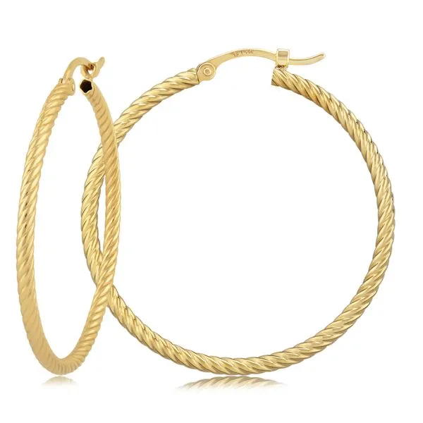 TWIST TUBING HOOP Cellini Design Jewelers Orange, CT