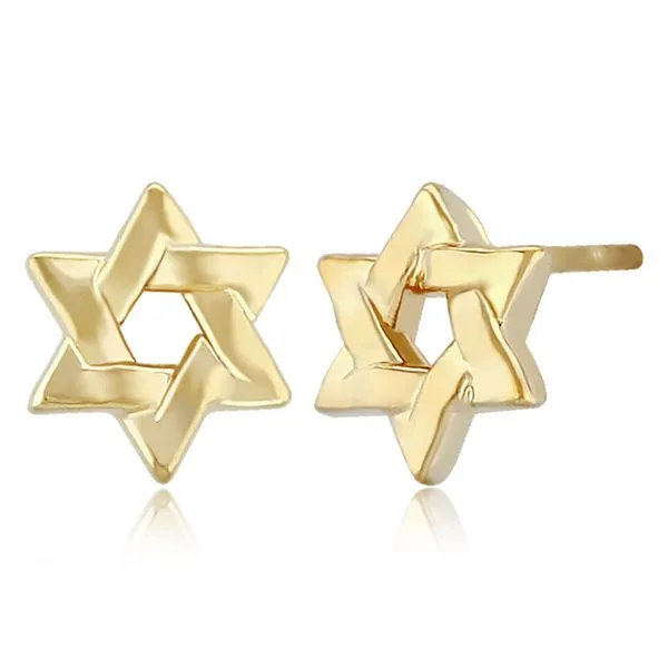 SMALL STAR OF DAVID W/POST EARRINGS Cellini Design Jewelers Orange, CT