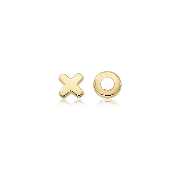 8MM FLAT HUG & KISS STUD Cellini Design Jewelers Orange, CT