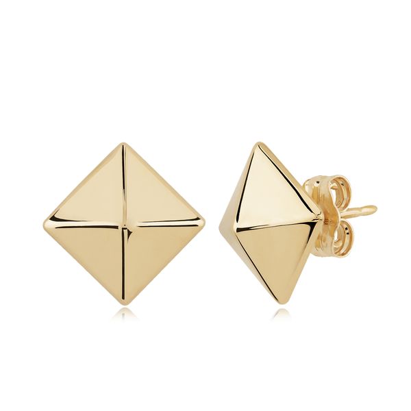 6mm Pyramid Post Cellini Design Jewelers Orange, CT