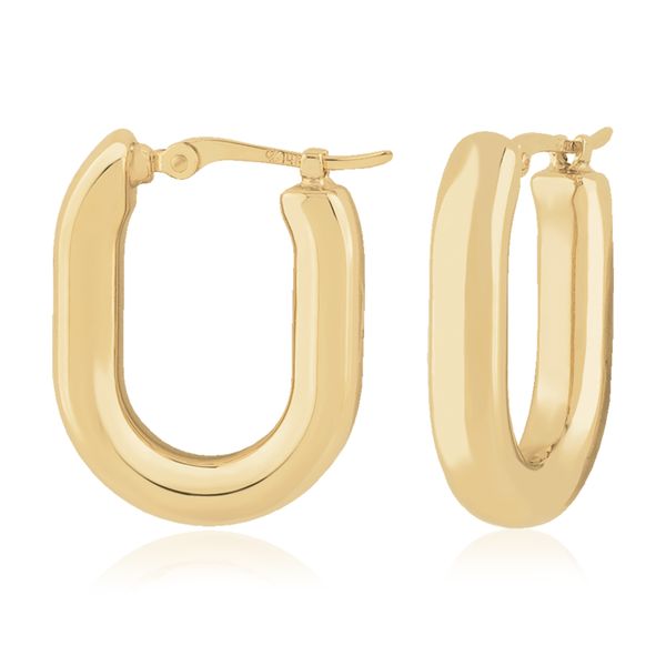 U Hoop Earrings Cellini Design Jewelers Orange, CT