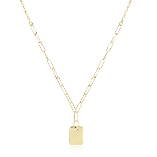 Mini Dog Tag Necklace Cellini Design Jewelers Orange, CT