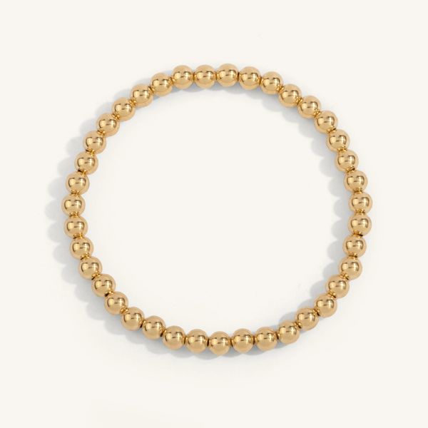 5 MM Gold Filled Bead Bracelet Cellini Design Jewelers Orange, CT