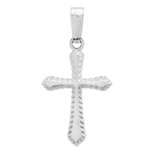 ROPE EDGE CROSS WITH FLARE Cellini Design Jewelers Orange, CT