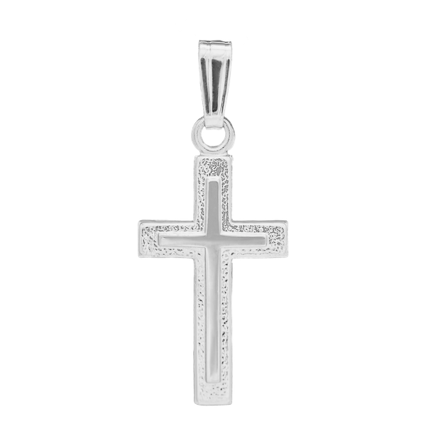 EMBOSSED CROSS NECKLACE Cellini Design Jewelers Orange, CT