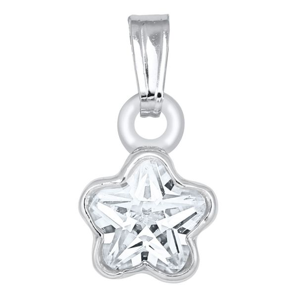 SS CHILDREN'S FLOWER PENDANT - APRIL Cellini Design Jewelers Orange, CT