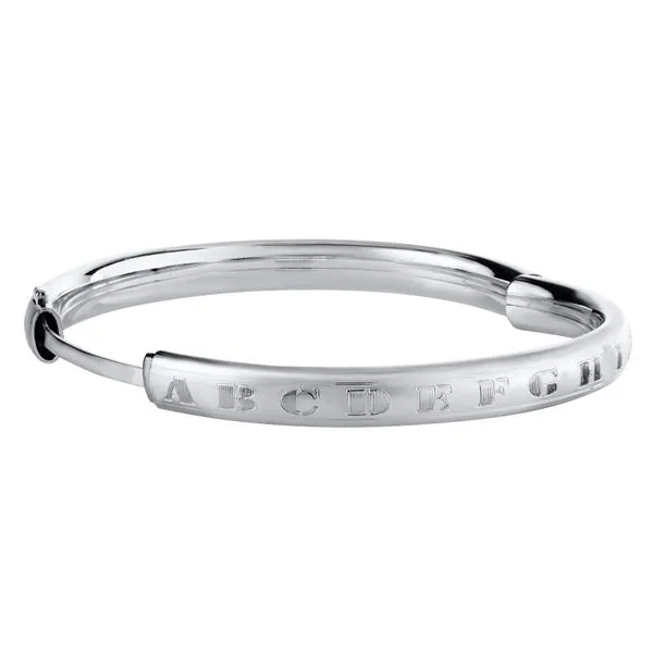 SS CHILDREN'S ABC'S BANGLE BRACELET Image 2 Cellini Design Jewelers Orange, CT