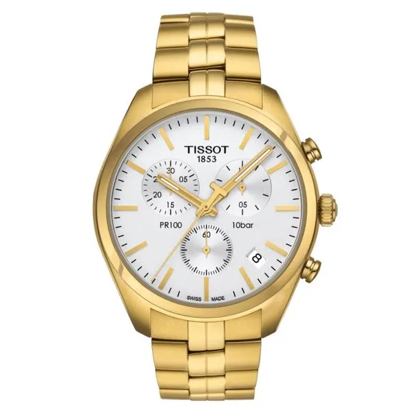 Tissot PR 100 Chronograph Cellini Design Jewelers Orange, CT