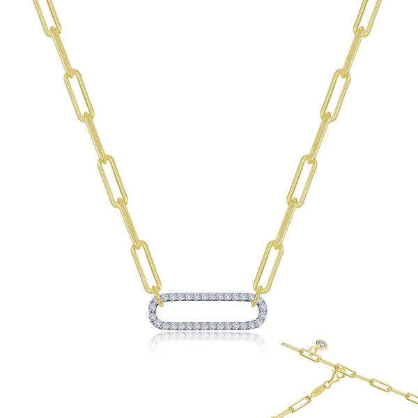 2-Tone Paperclip Necklace Cellini Design Jewelers Orange, CT