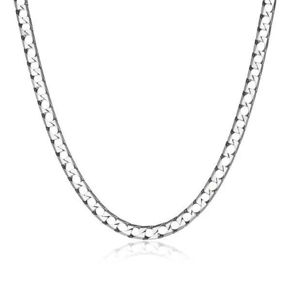 MENS SILVER CURB CHAIN Cellini Design Jewelers Orange, CT