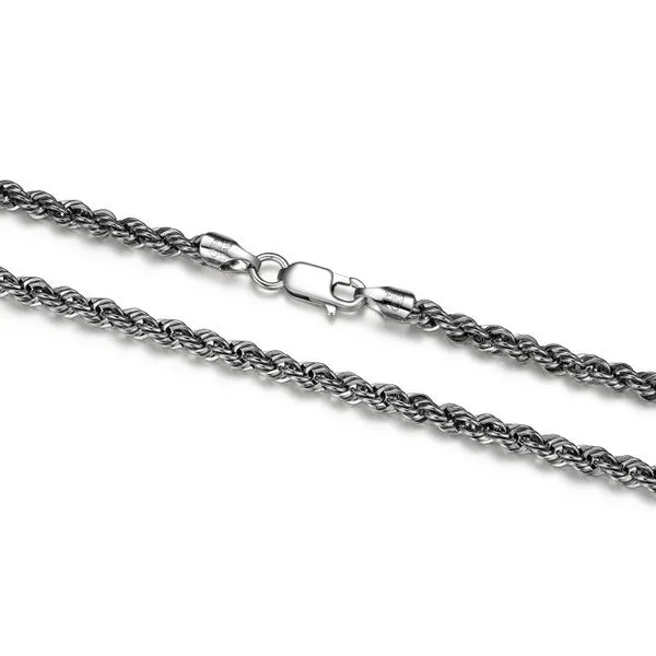 MENS SILVER ROPE CHAIN Cellini Design Jewelers Orange, CT