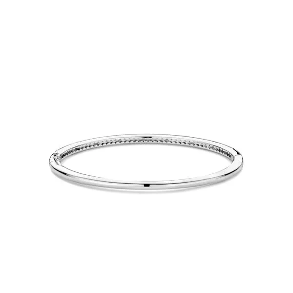 TI SENTO BANGLE WITH WHITE TOPAZ Image 2 Cellini Design Jewelers Orange, CT
