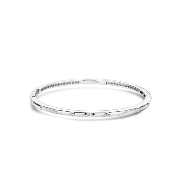 TI SENTO BANGLE WITH WHITE TOPAZ Cellini Design Jewelers Orange, CT