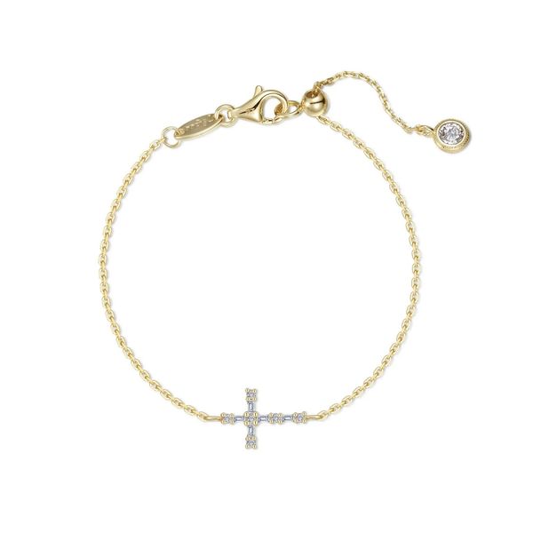 Baguette Cross Bracelet Cellini Design Jewelers Orange, CT