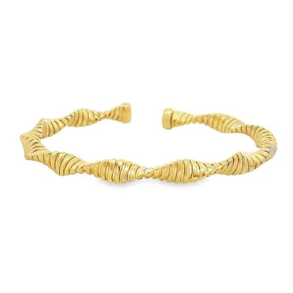 Ladies Twist Bangle Bracelet Cellini Design Jewelers Orange, CT