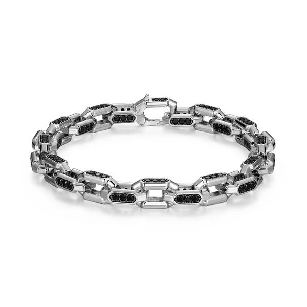 Men's Sterling Silver Bracelet Cellini Design Jewelers Orange, CT