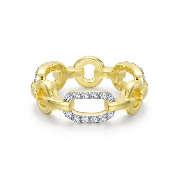 2-Tone Paperclip Chain Ring Cellini Design Jewelers Orange, CT